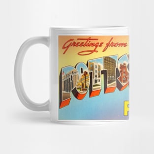 Greetings from Pottsville Pennsylvania, Vintage Large Letter Postcard Mug